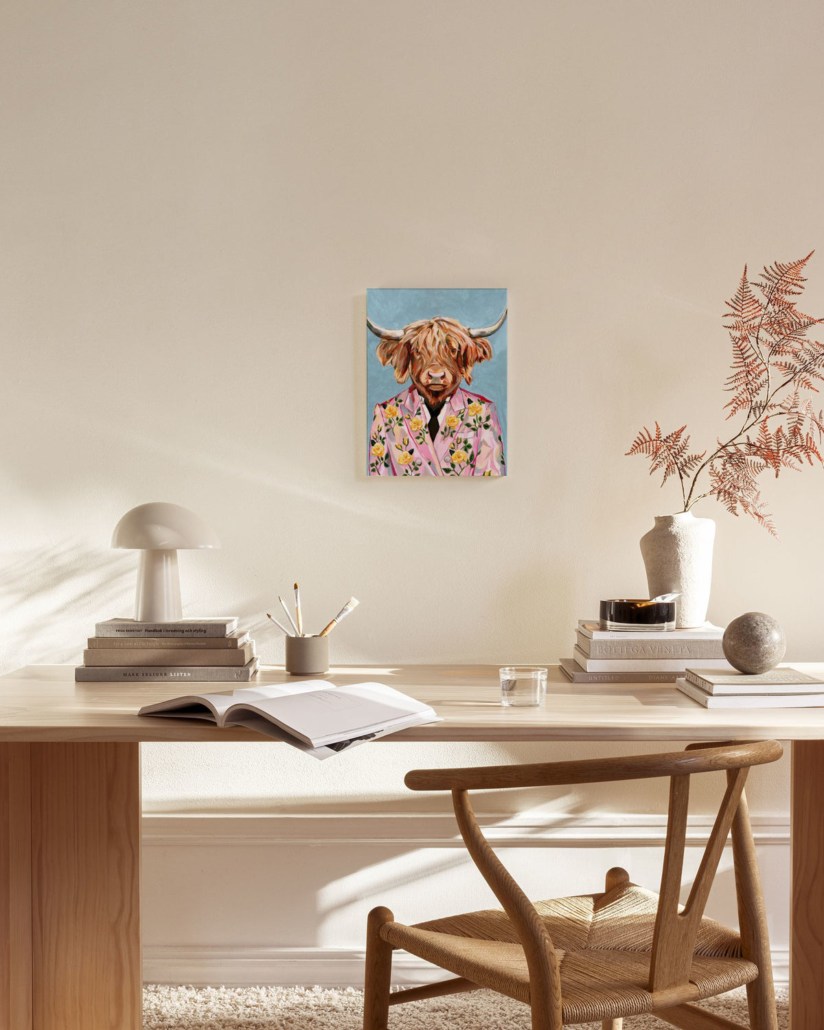 Heather Perry - Artsy Cow Canvas print