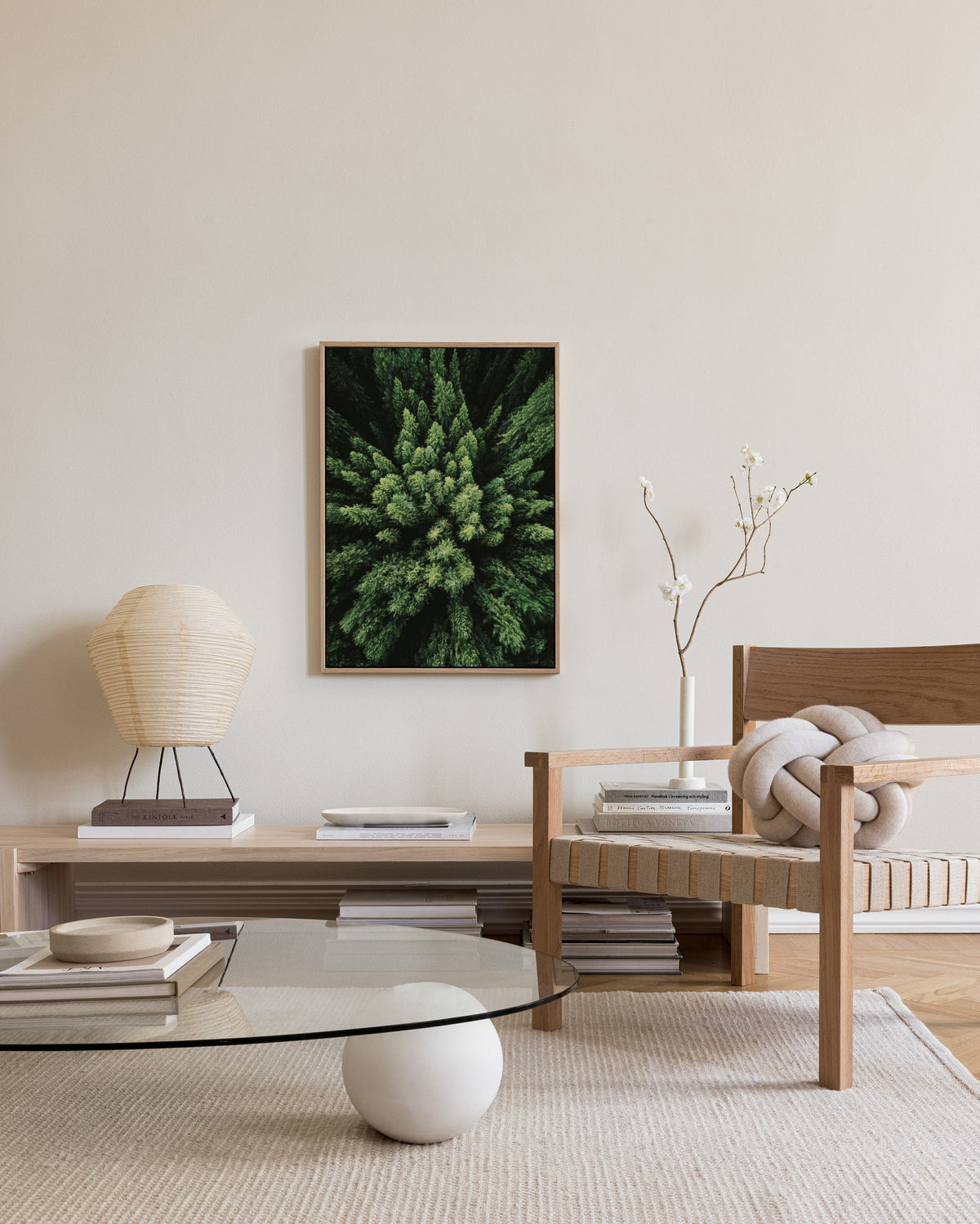 Aerial Forest Canvas print