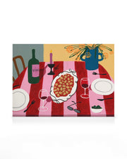 Girl Dinner Canvas print