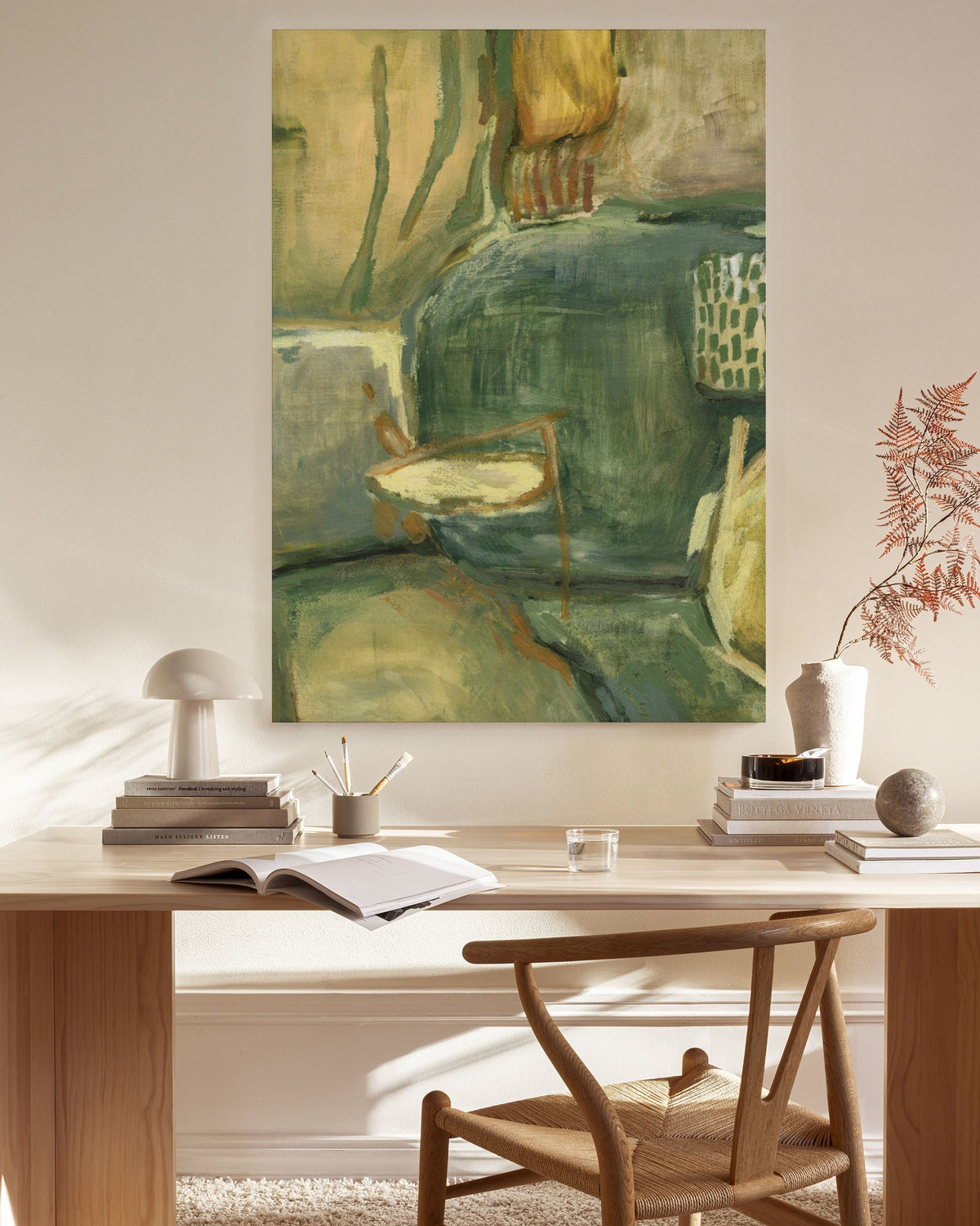 Abstract Greenscape Canvas print