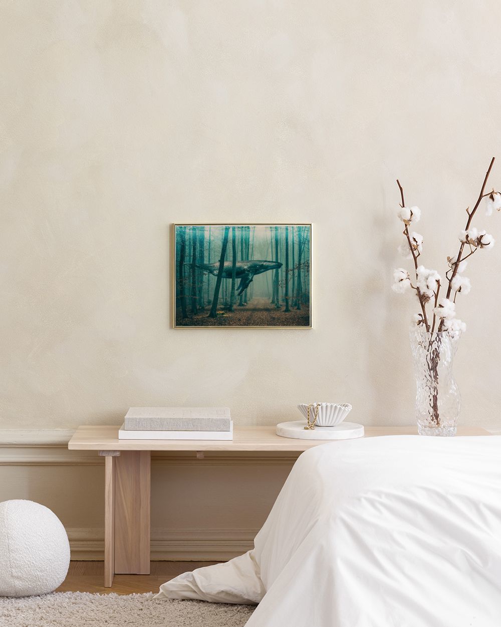 Whale in Forest Print