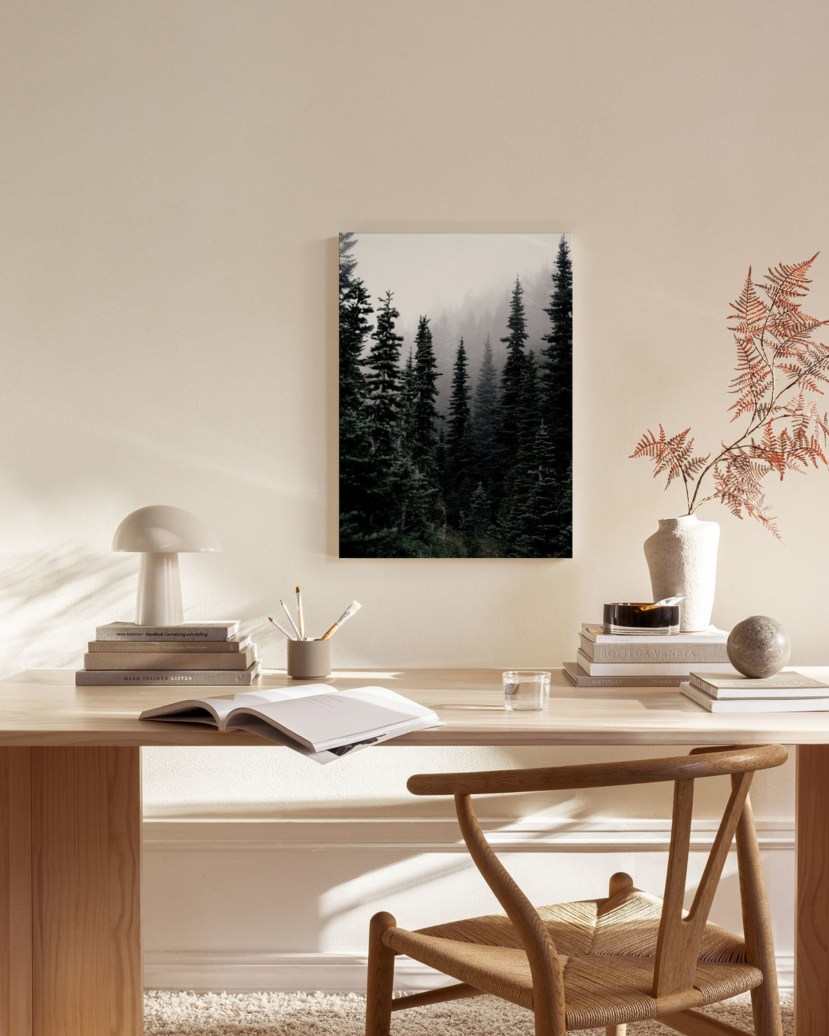 Foggy Woods Canvas print