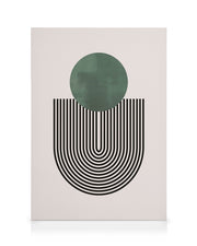 Mid Century Green No1 Canvas print