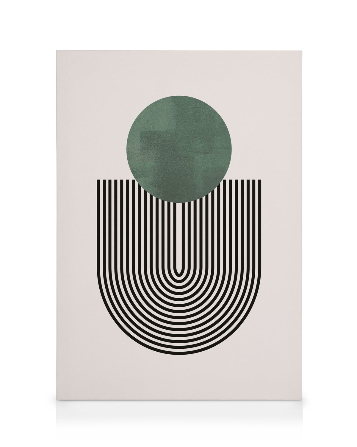 Mid Century Green No1 Canvas print