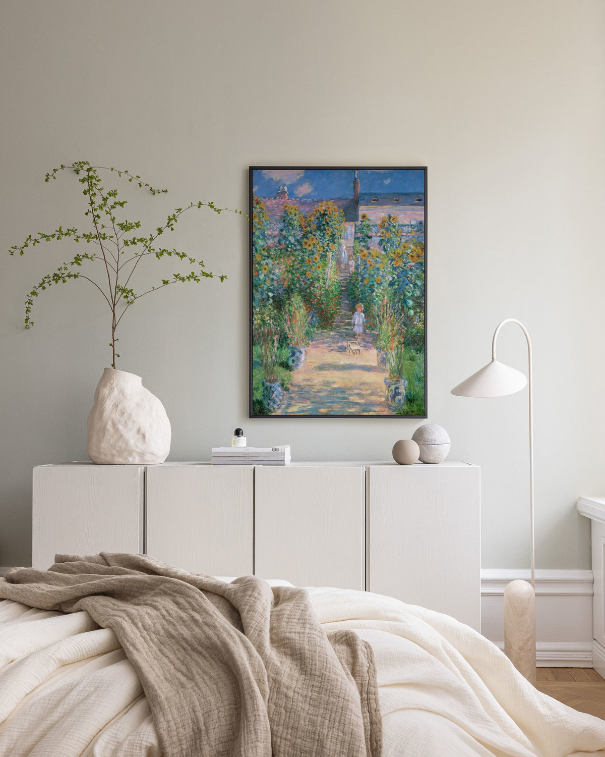 Monet - The Artist's Garden at Vétheuil Canvas print