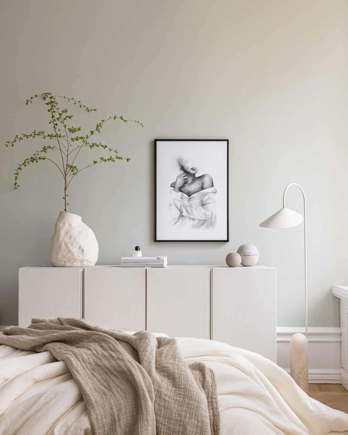 Shoulder Watercolor Canvas print