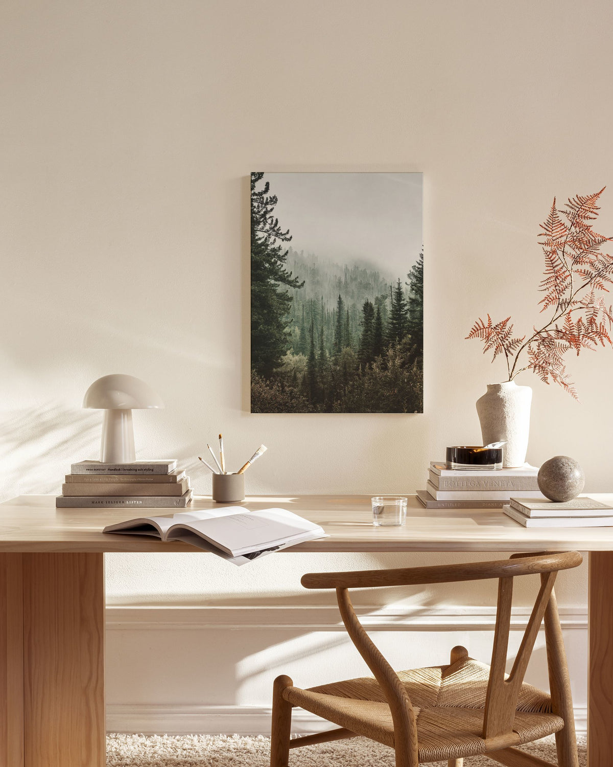 Deep Green Forest Canvas print