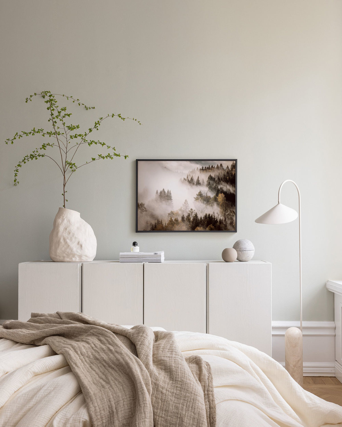 Misty Autumn Forest Canvas print