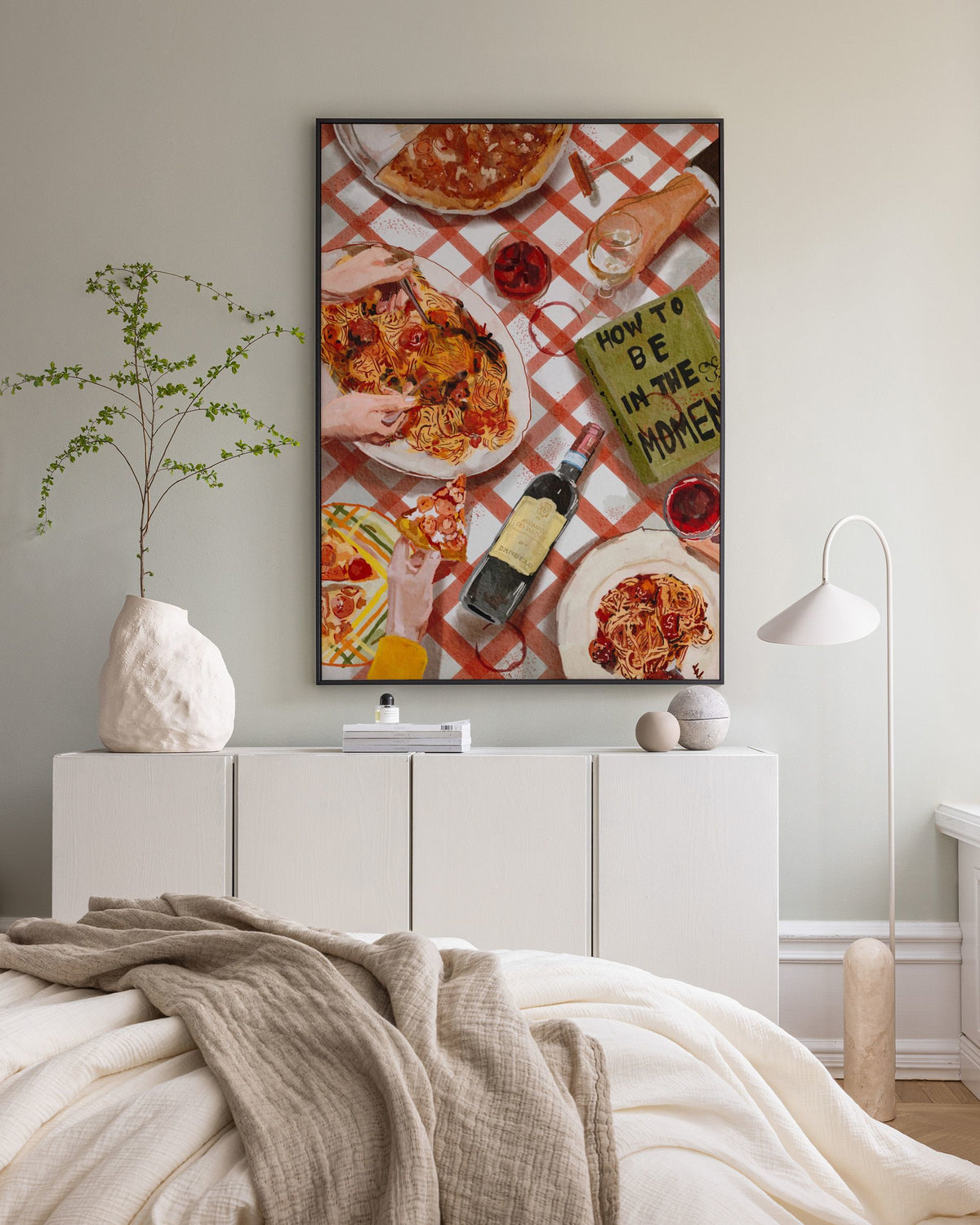 Ekaterina Zagorska - Pizza & Pasta Party Canvas print