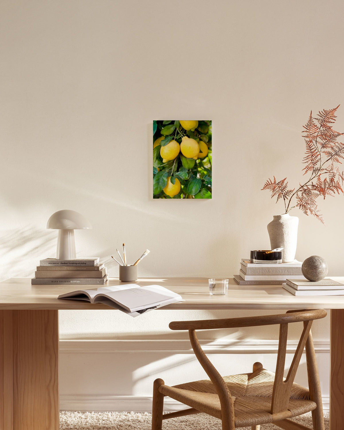 Fresh Lemons Canvas print