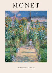 Monet - The Artist's Garden at Vétheuil Print