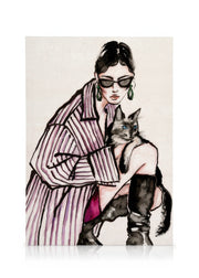 Cat Lady Canvas print