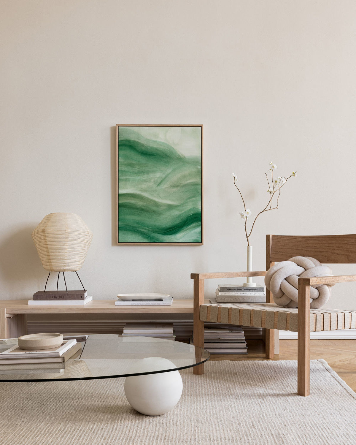 Flowy Green No2 Canvas print
