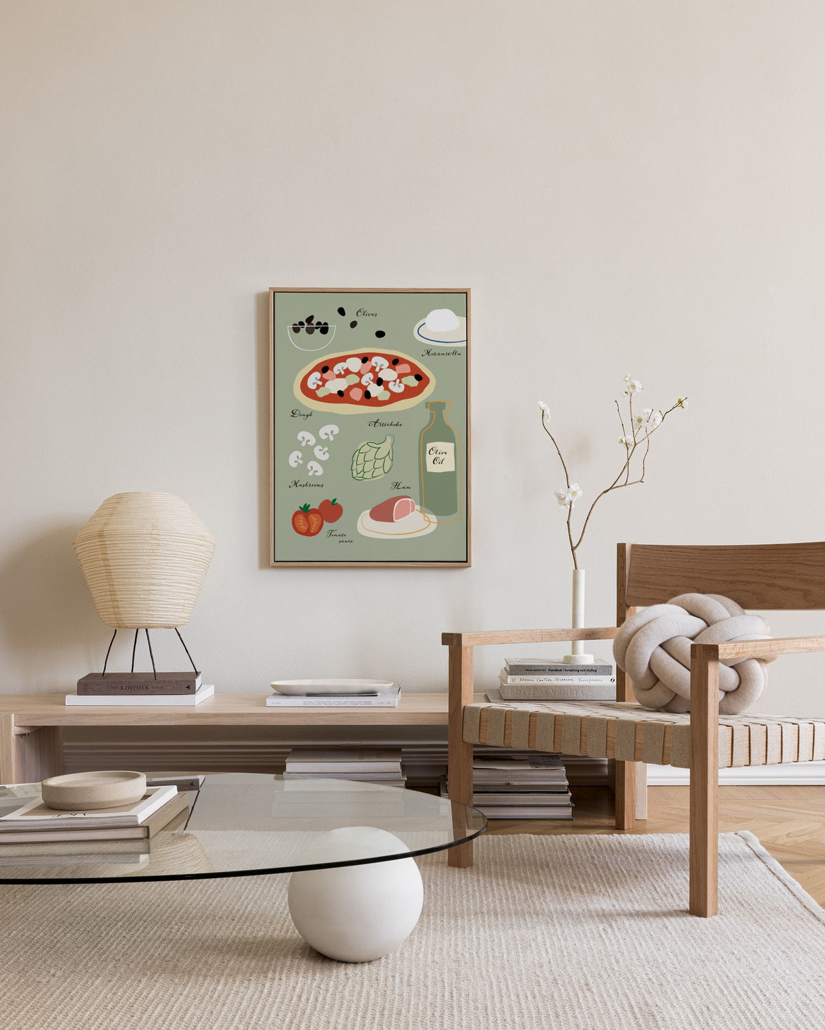 Capricciosa Canvas print