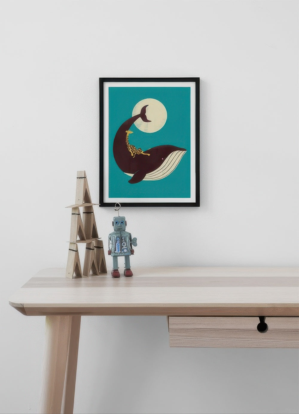 The Giraffe and the Whale Print
