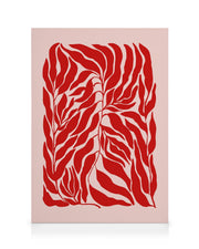 The Print Republic - Red & Pink Botanical Canvas print