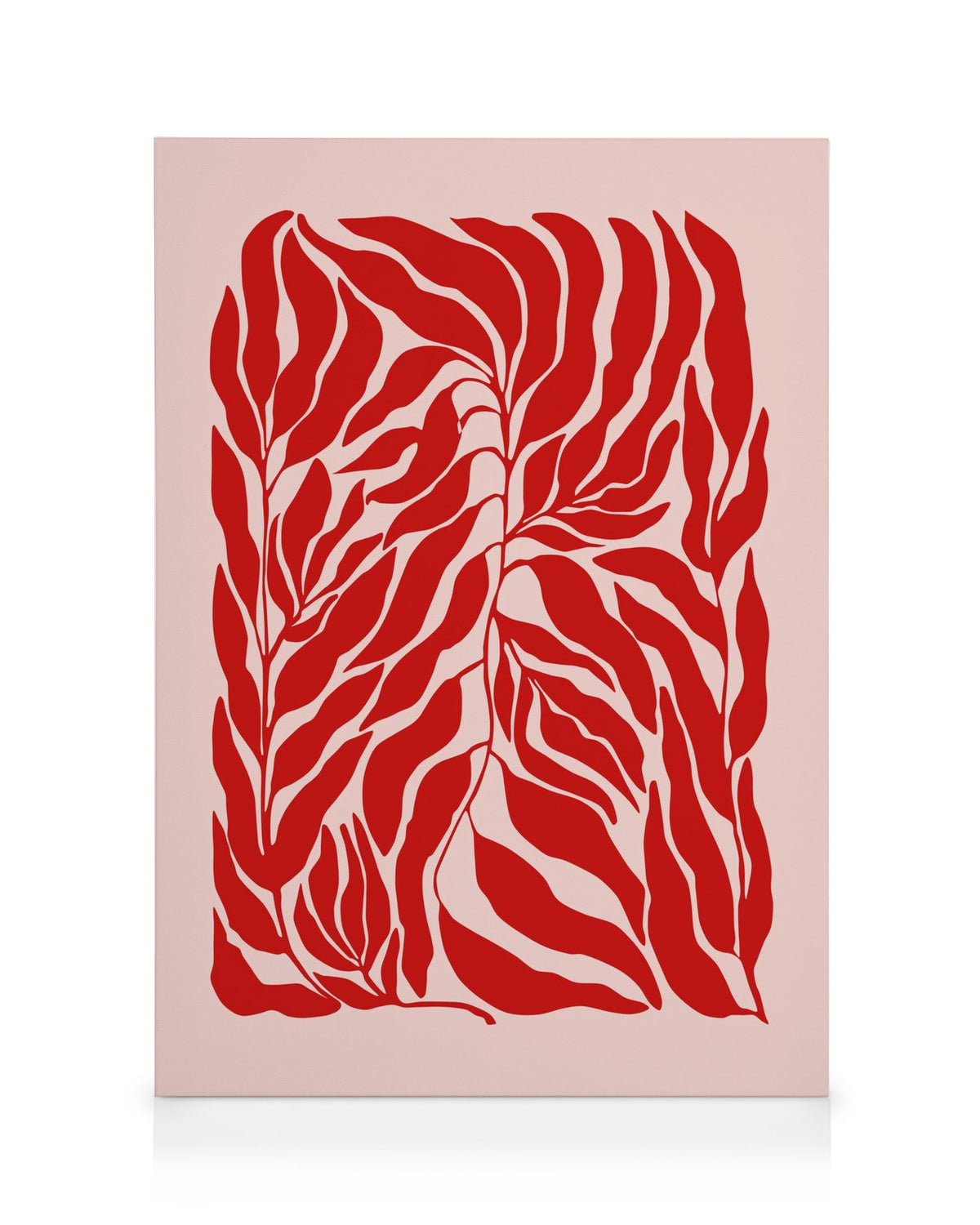 The Print Republic - Red & Pink Botanical Canvas print