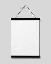 Poster hanger black 31 cm, magnet fastener