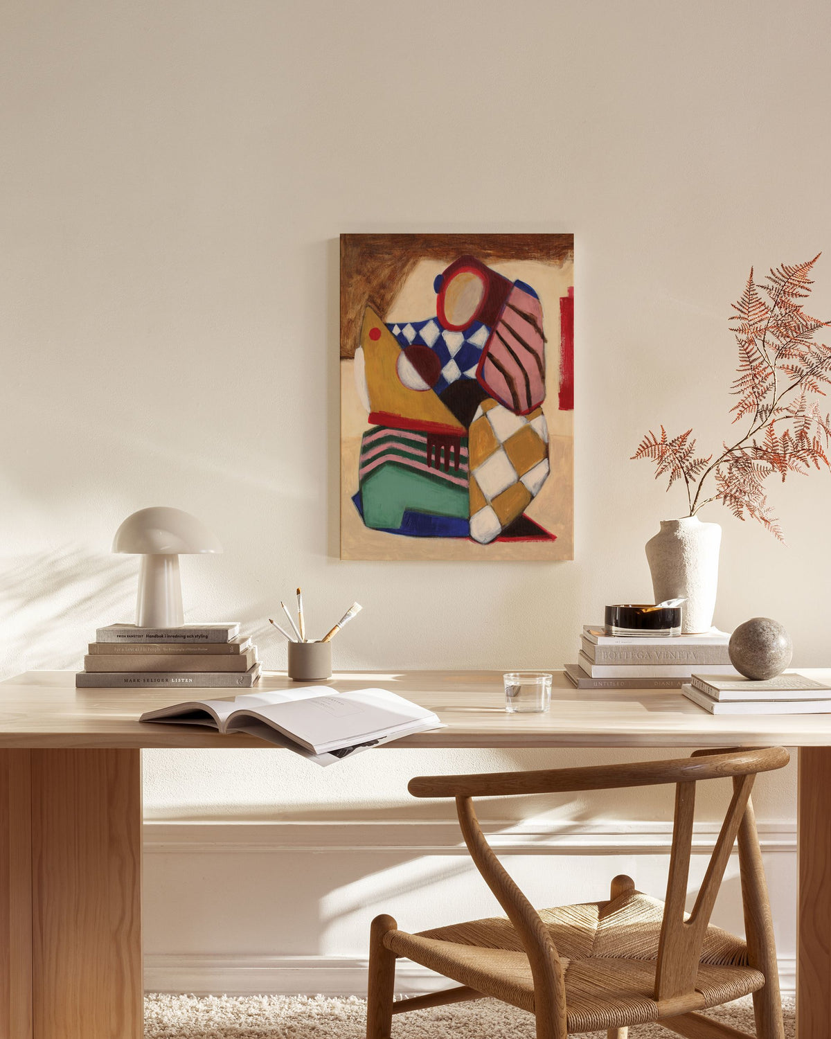 Patchwork Figure Canvas print