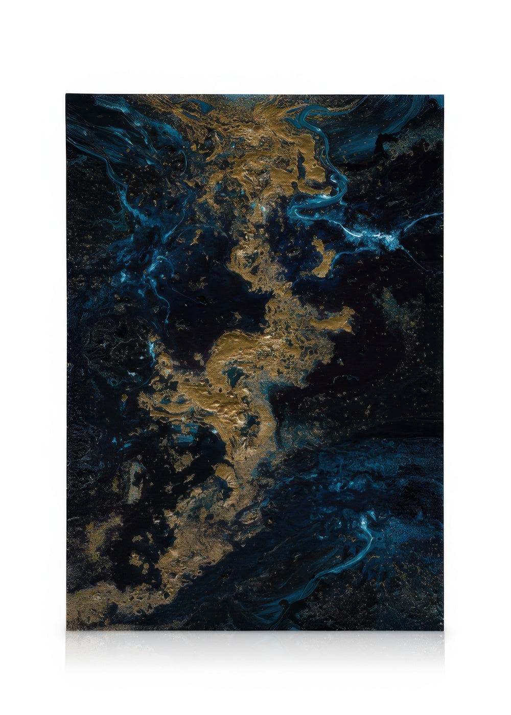 Blue Gold Canvas print