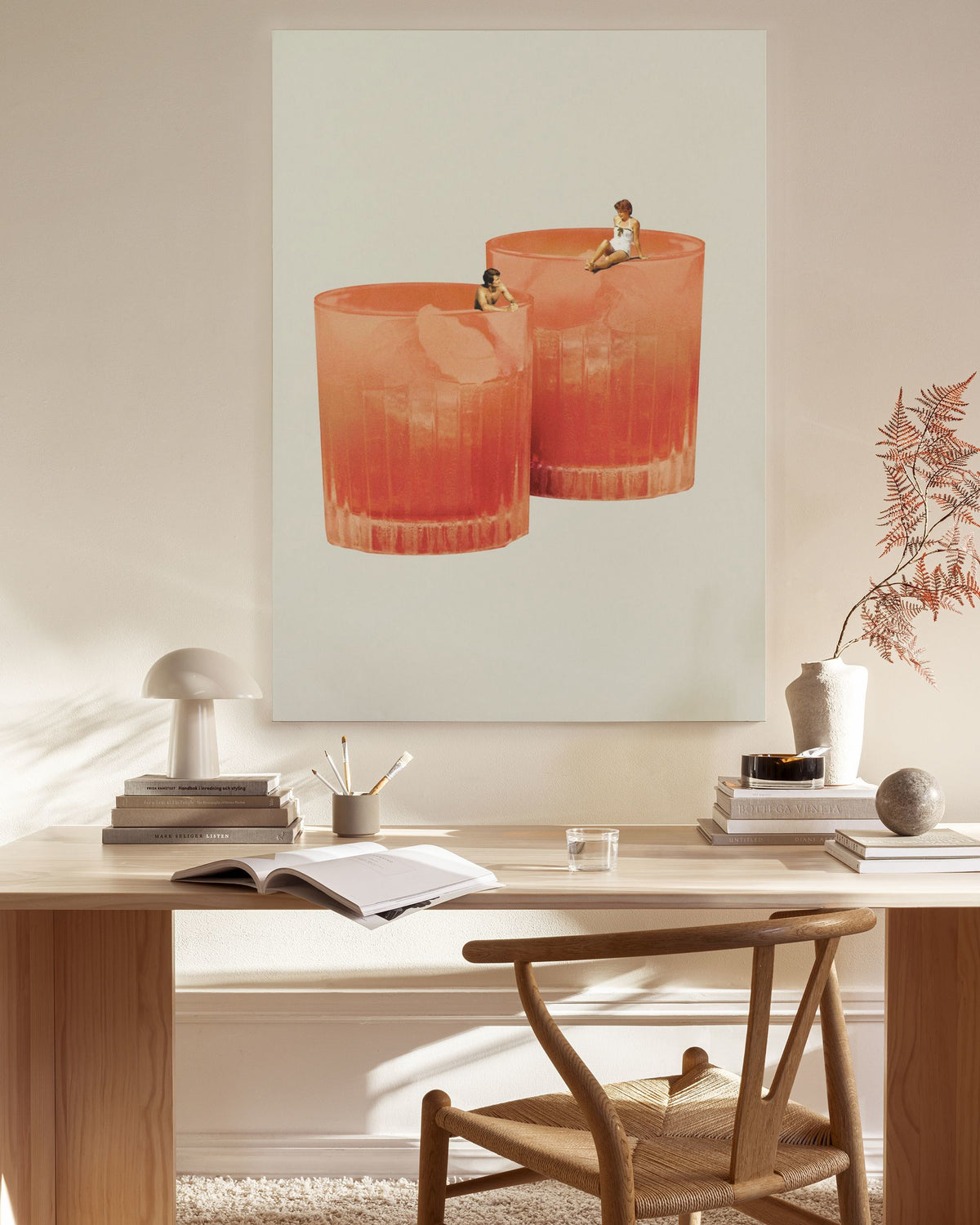 Maarten Leon - Holiday in a Glass No2 Canvas print
