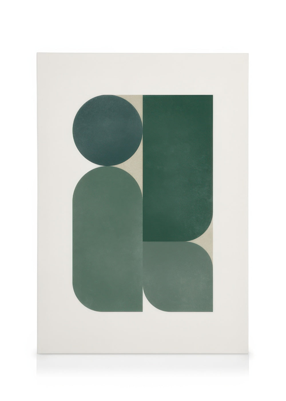 Green Graphic Shapes Canvas print