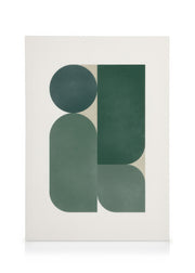 Green Graphic Shapes Canvas print