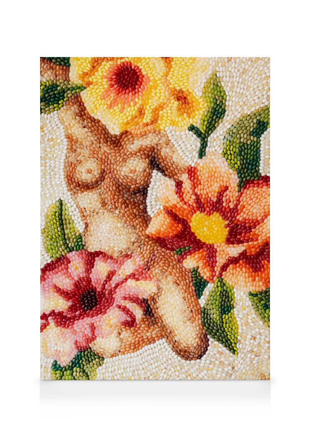 Candy Garden - Floral Figure Canvas print