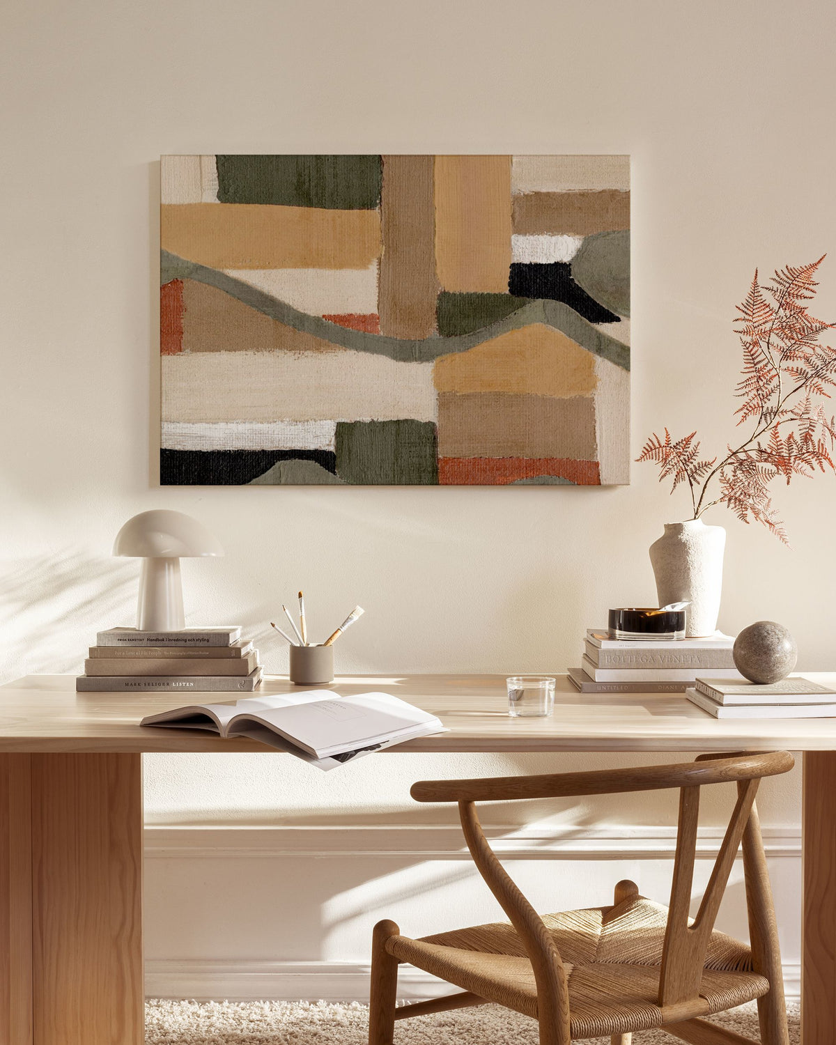 Painted Shapes No2 Canvas print