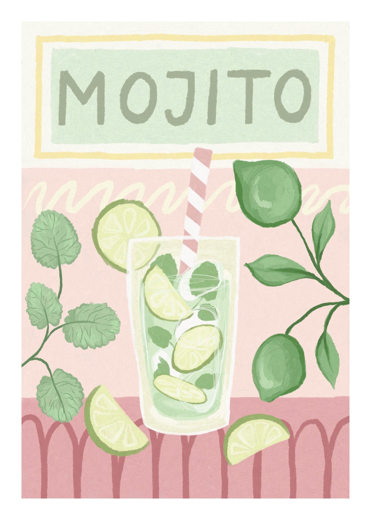 Mojito Cocktail Print