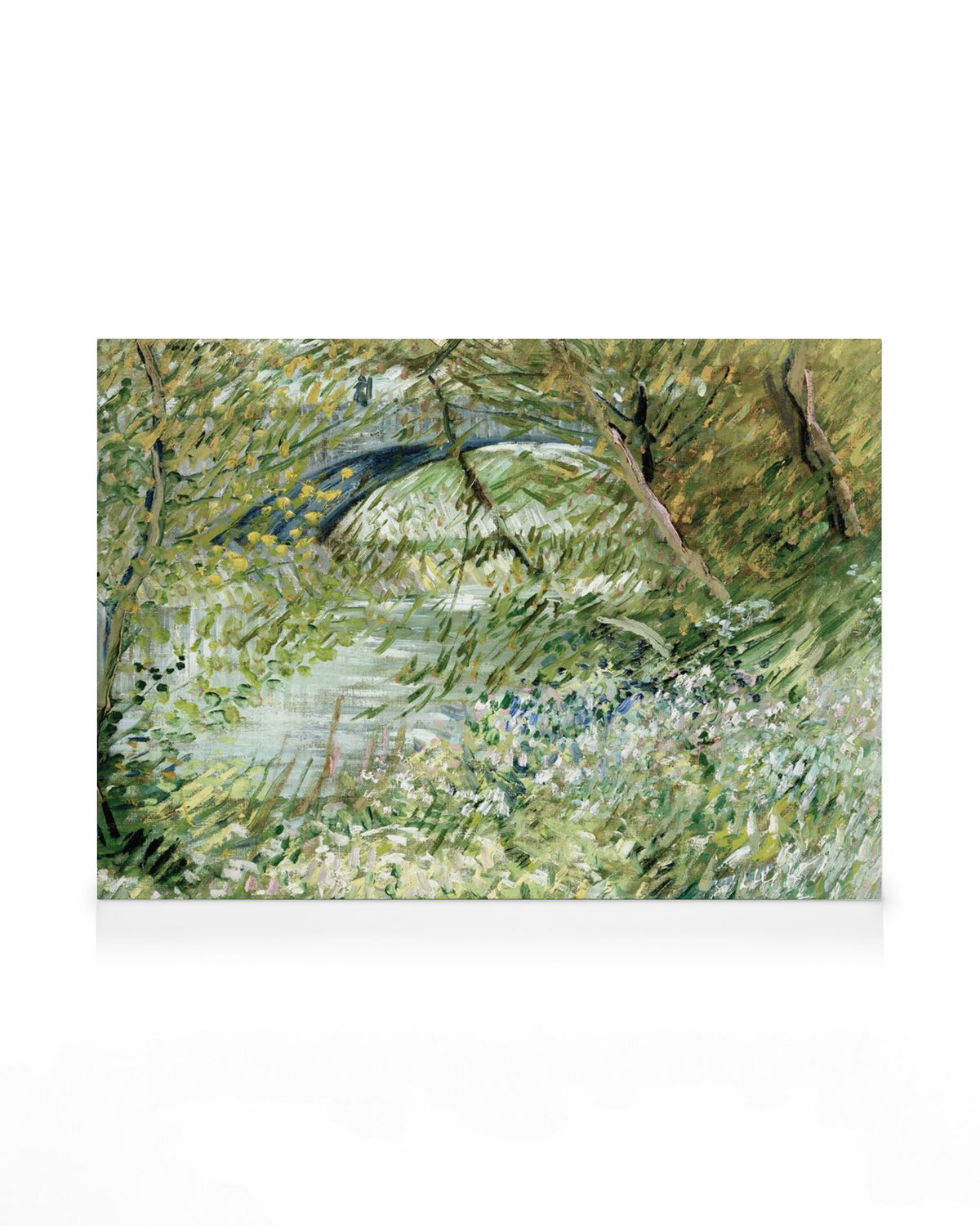 Van Gogh - River Bank in Springtime Landscape Canvas print