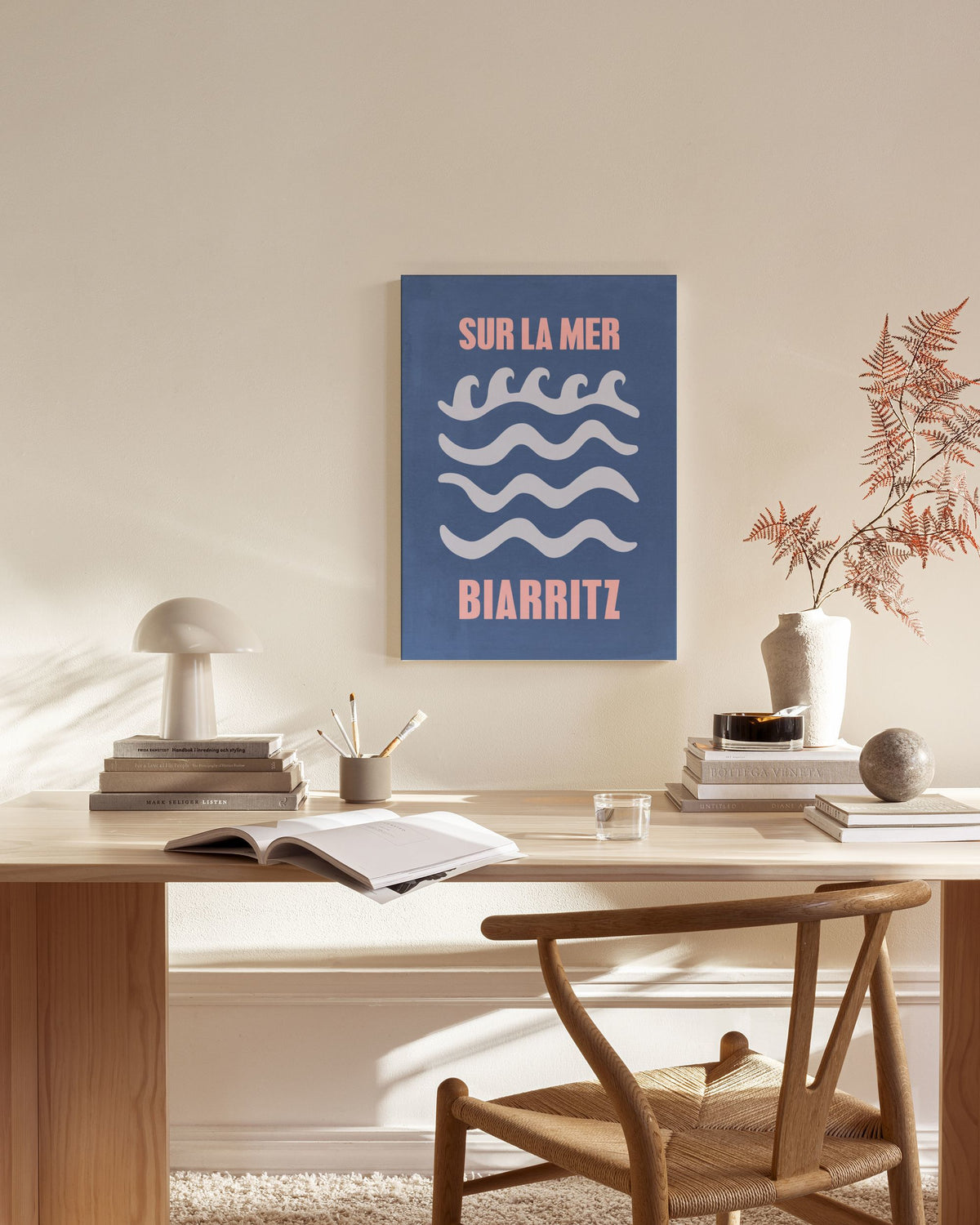 Graphic Biarritz Canvas print