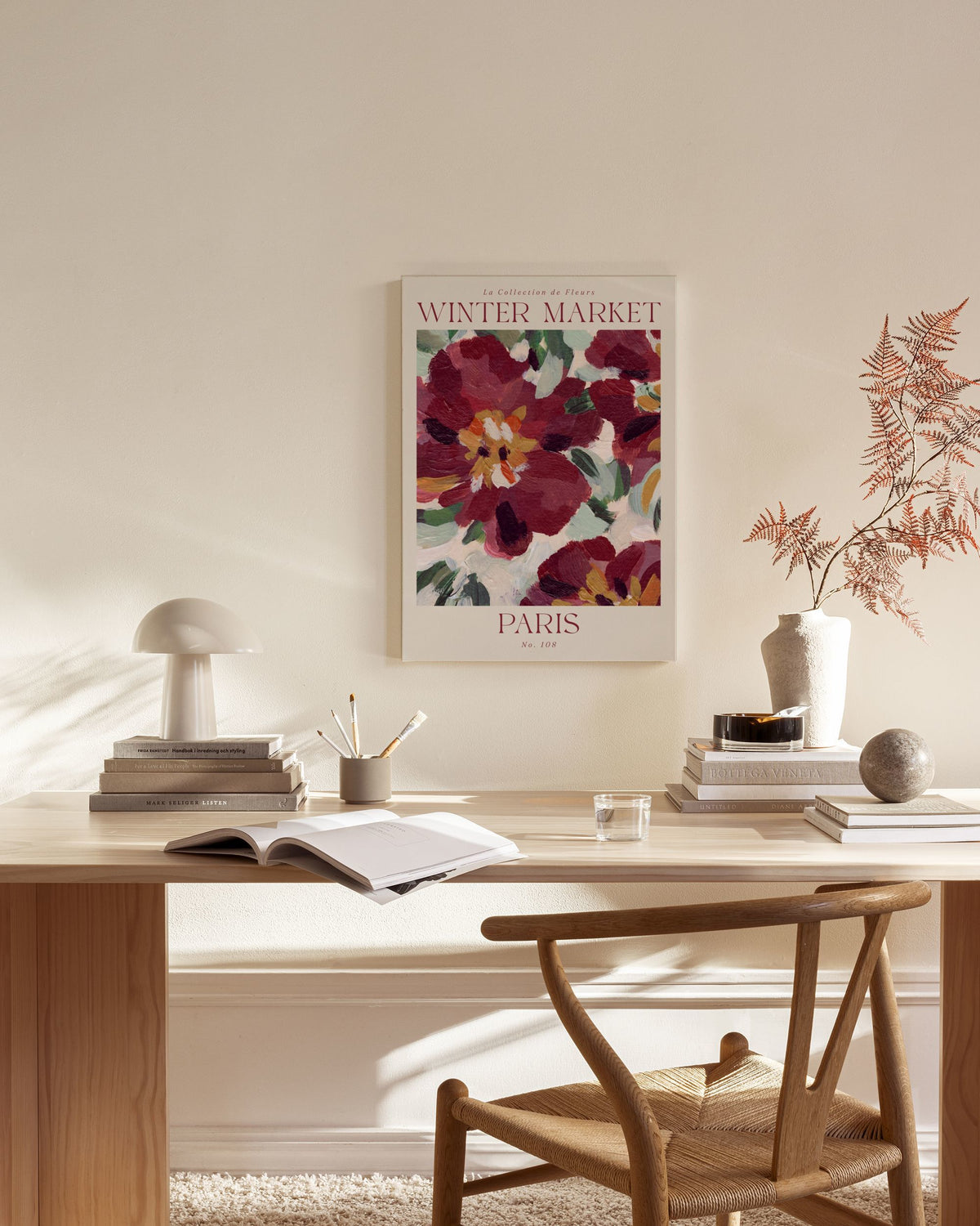 Winter Market Canvas print