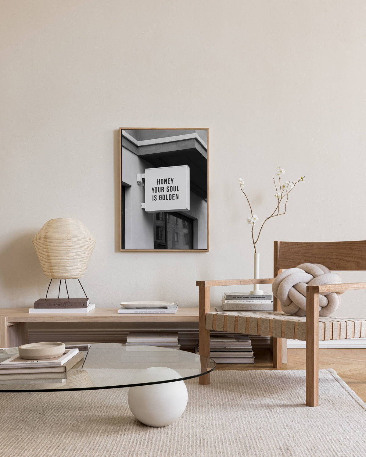 Golden Soul Sign Canvas print