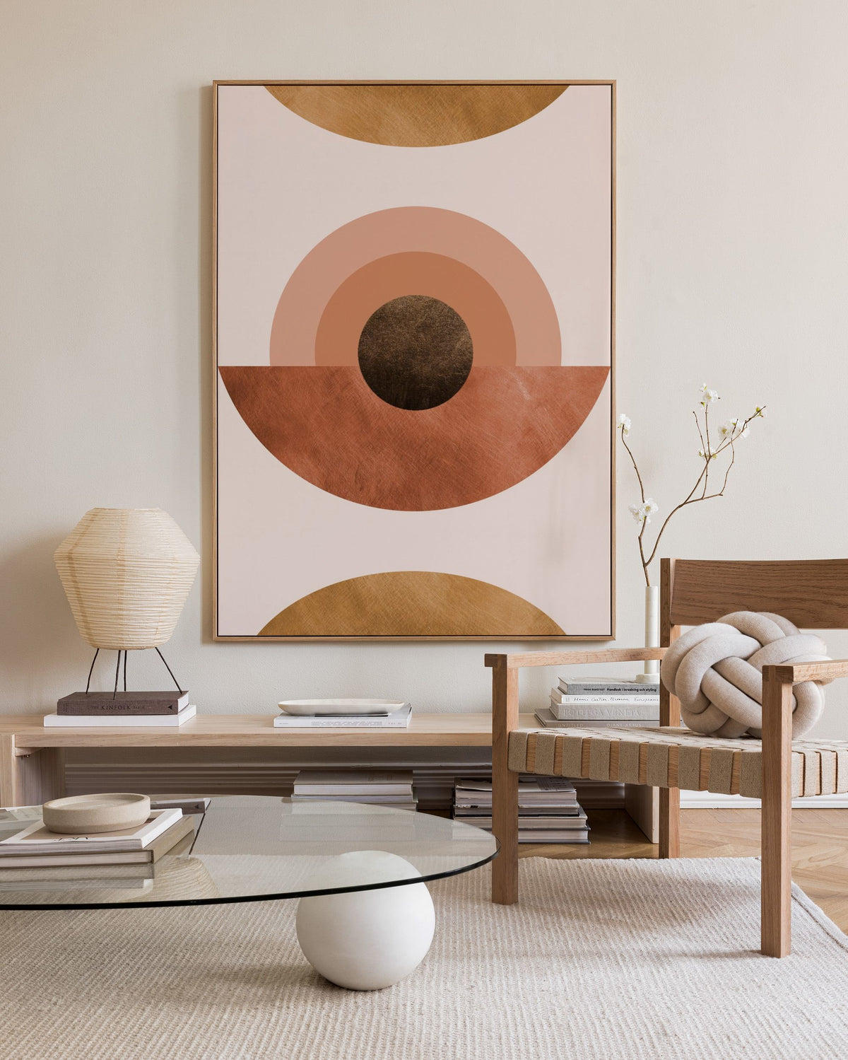 Abstract Terracotta Canvas print