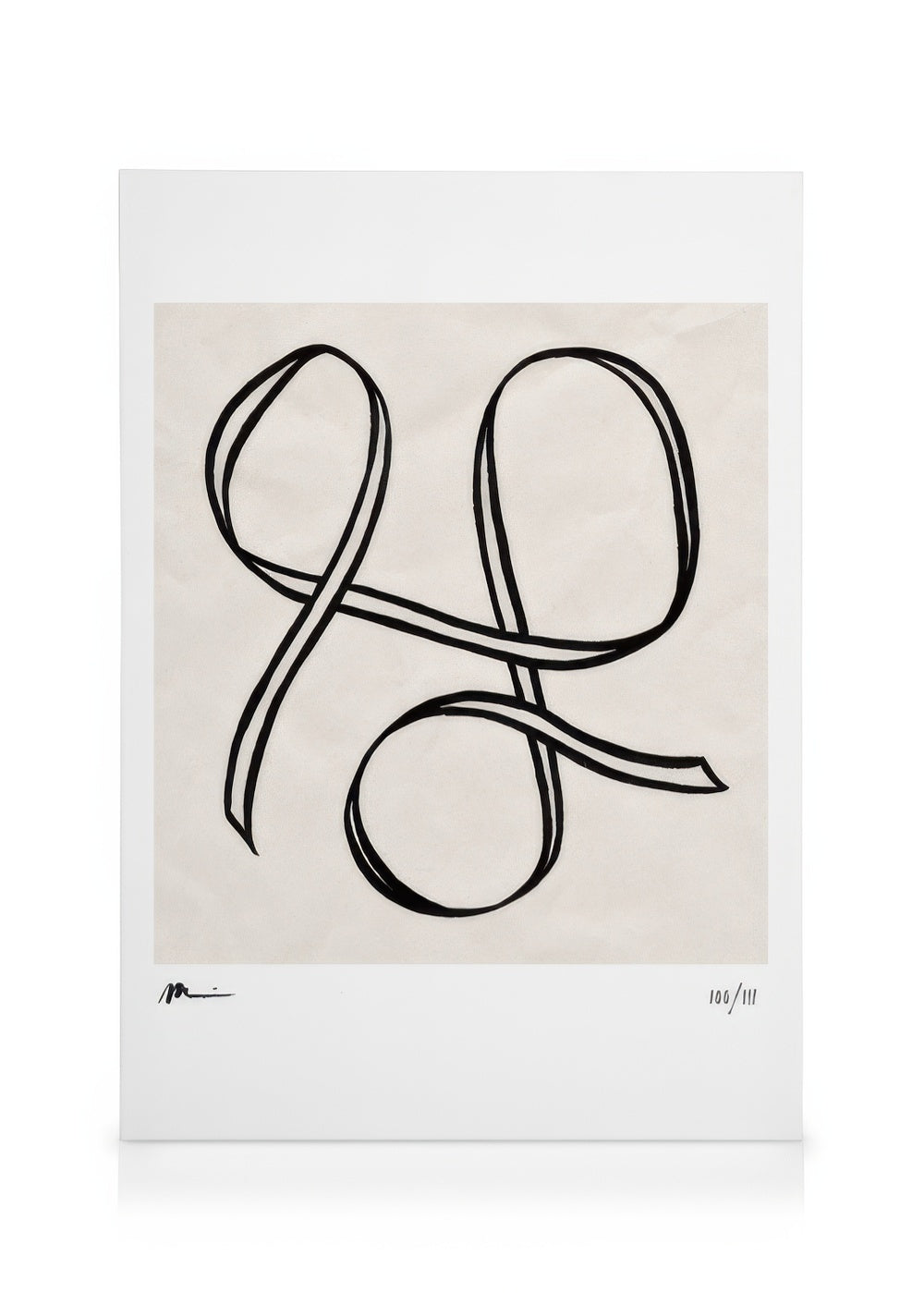 Ribbon Sketch Canvas print