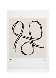 Ribbon Sketch Canvas print