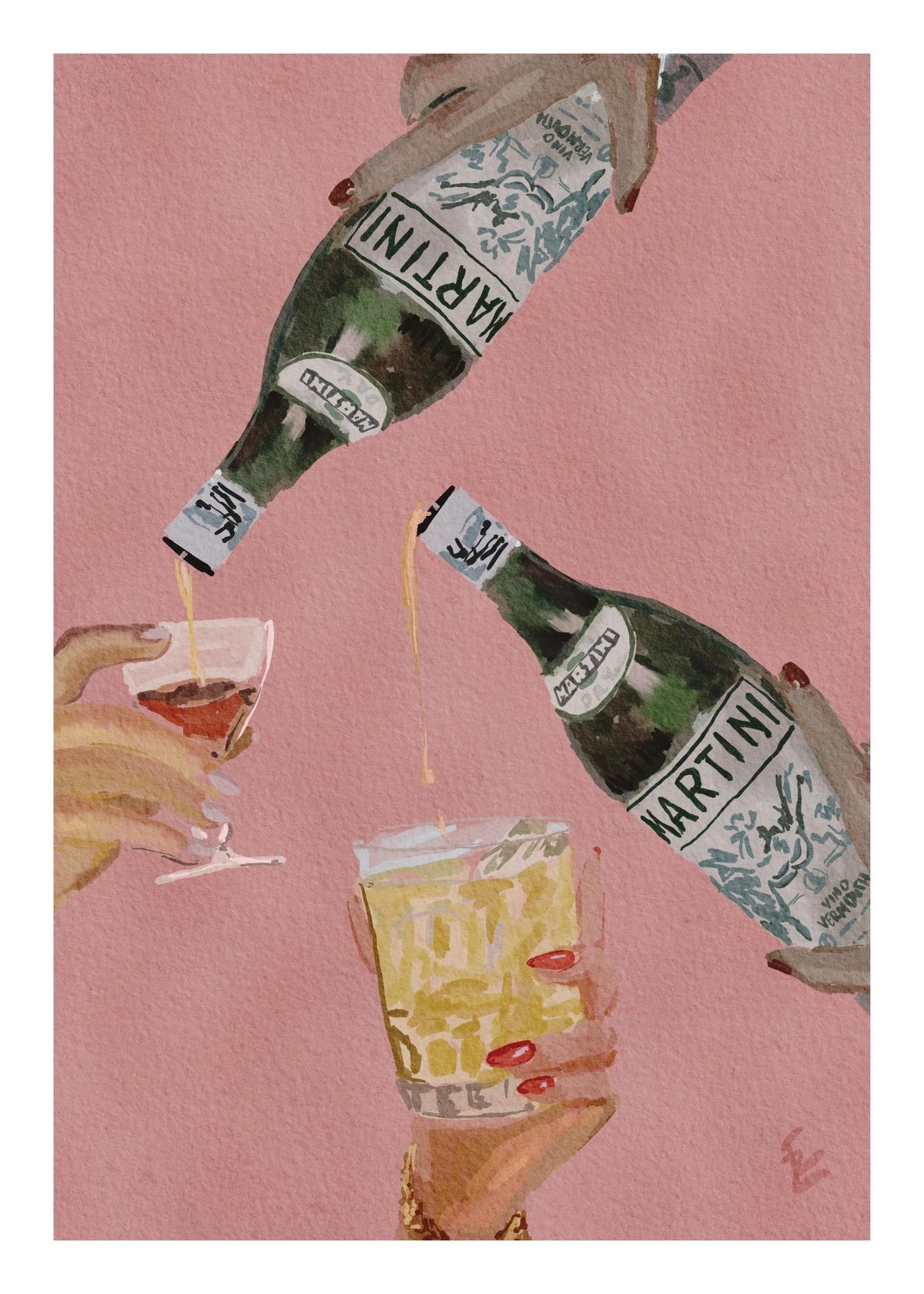 Ekaterina Zagorska - One More Martini Please Print
