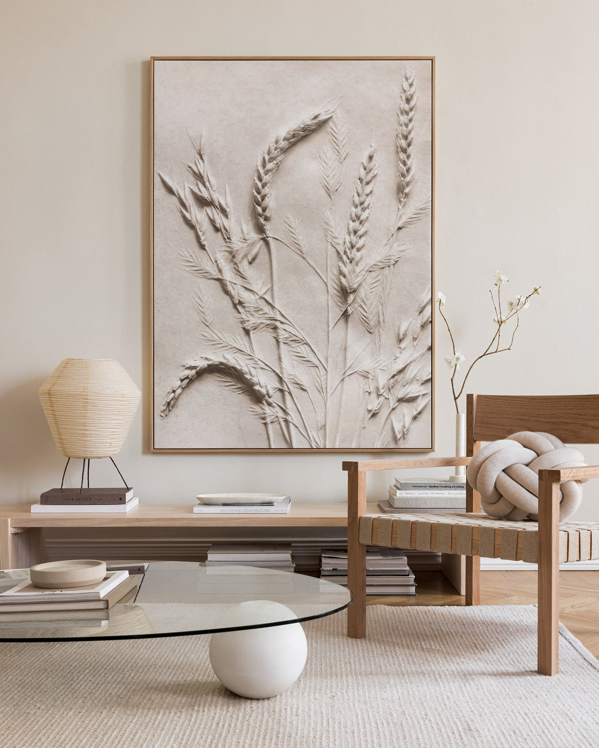 Relief Wheat Canvas print