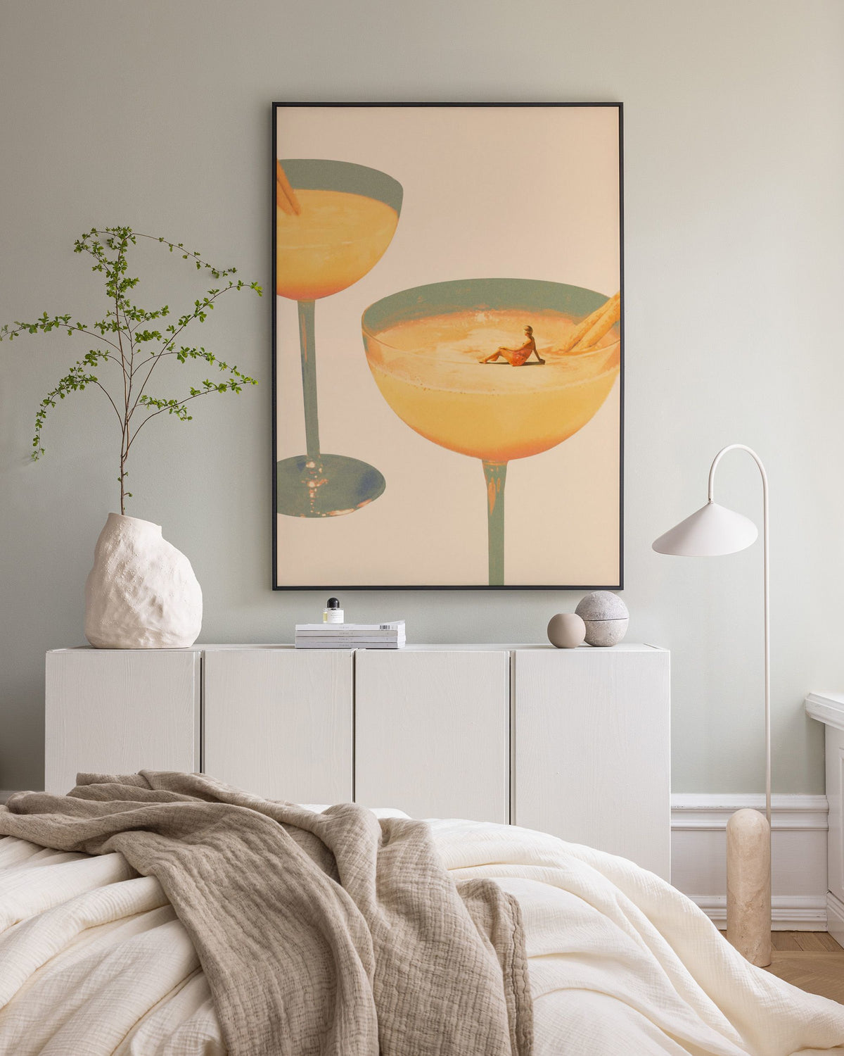 Maarten Leon - Holiday in a Glass No1 Canvas print