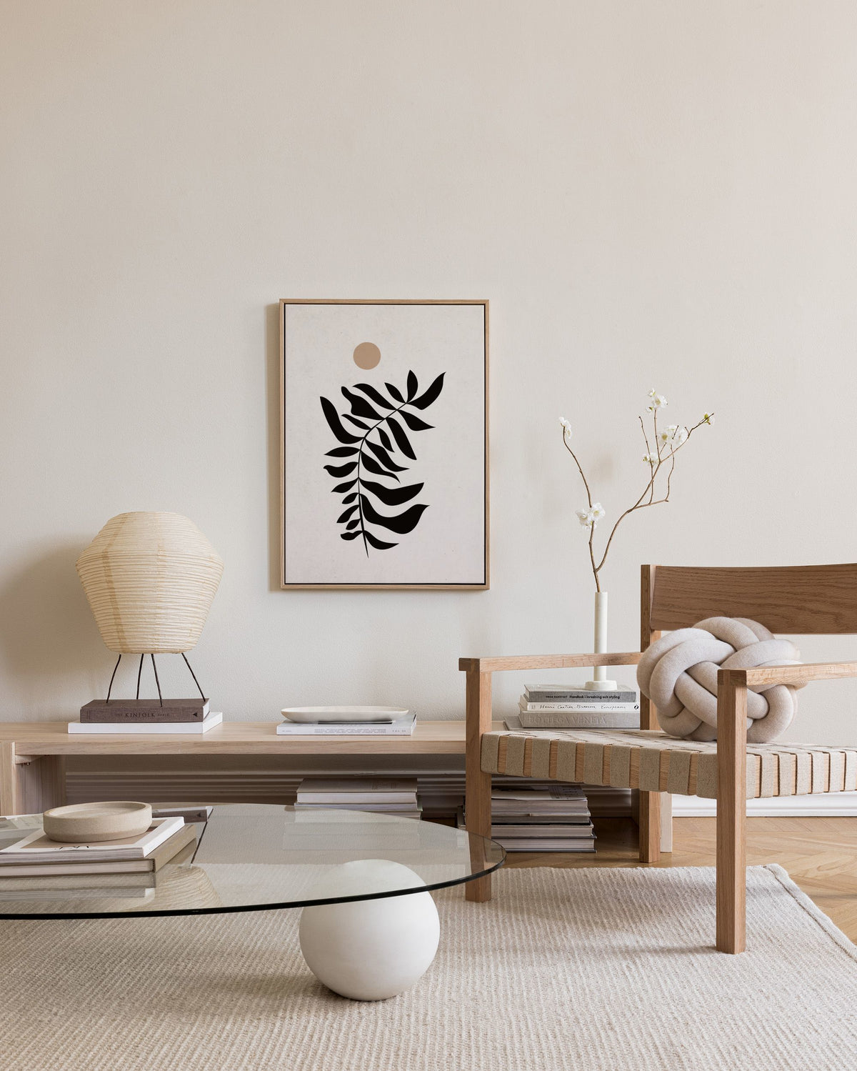 Black Leaf Canvas print