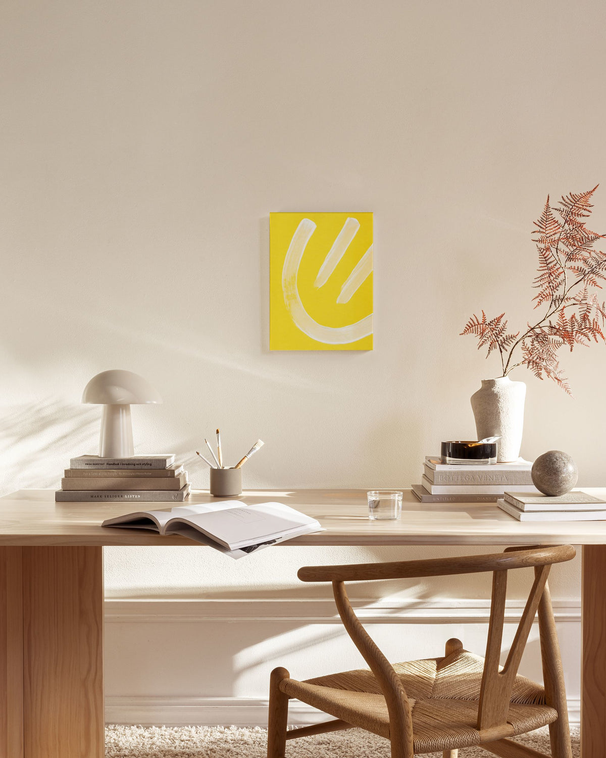 Yellow Smiley Canvas print