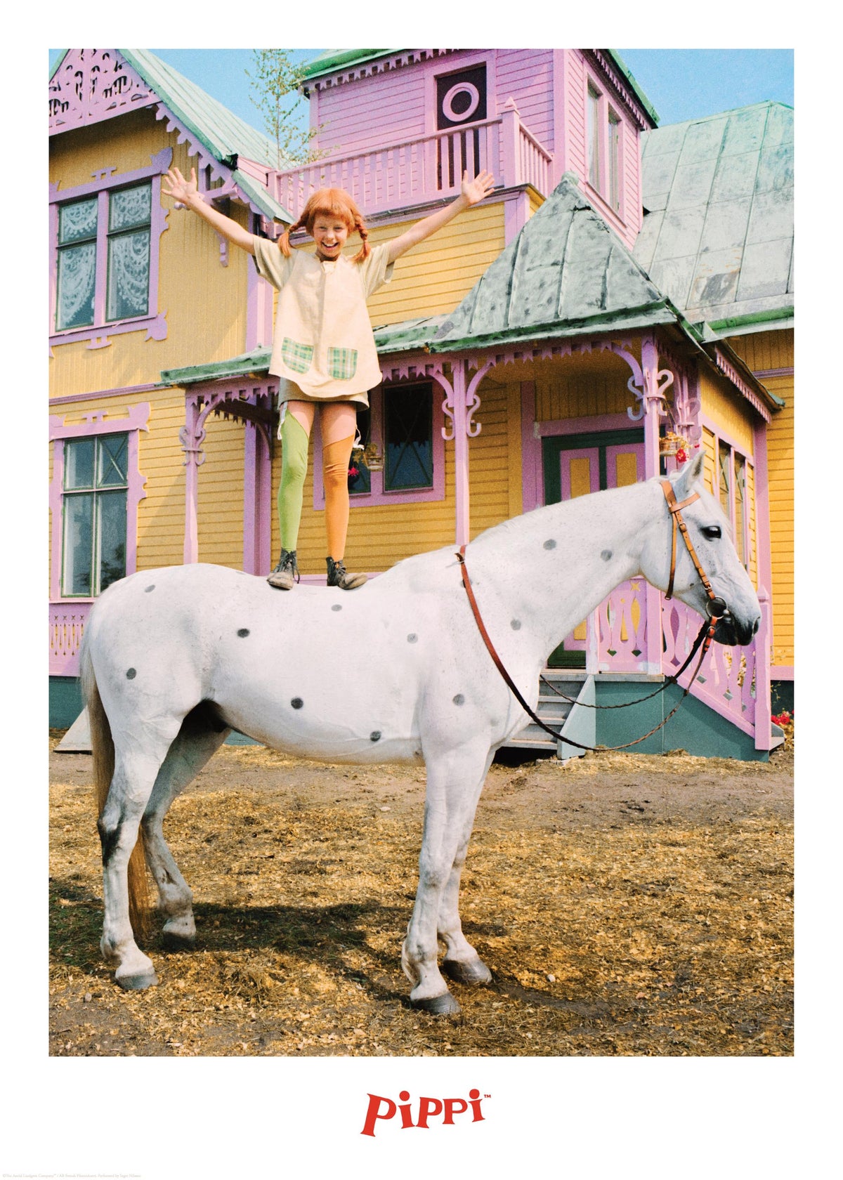 Pippi Longstocking on the Horse Print