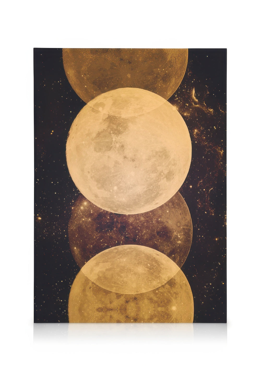 Gold Moon Phases Canvas print