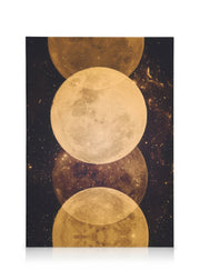 Gold Moon Phases Canvas print