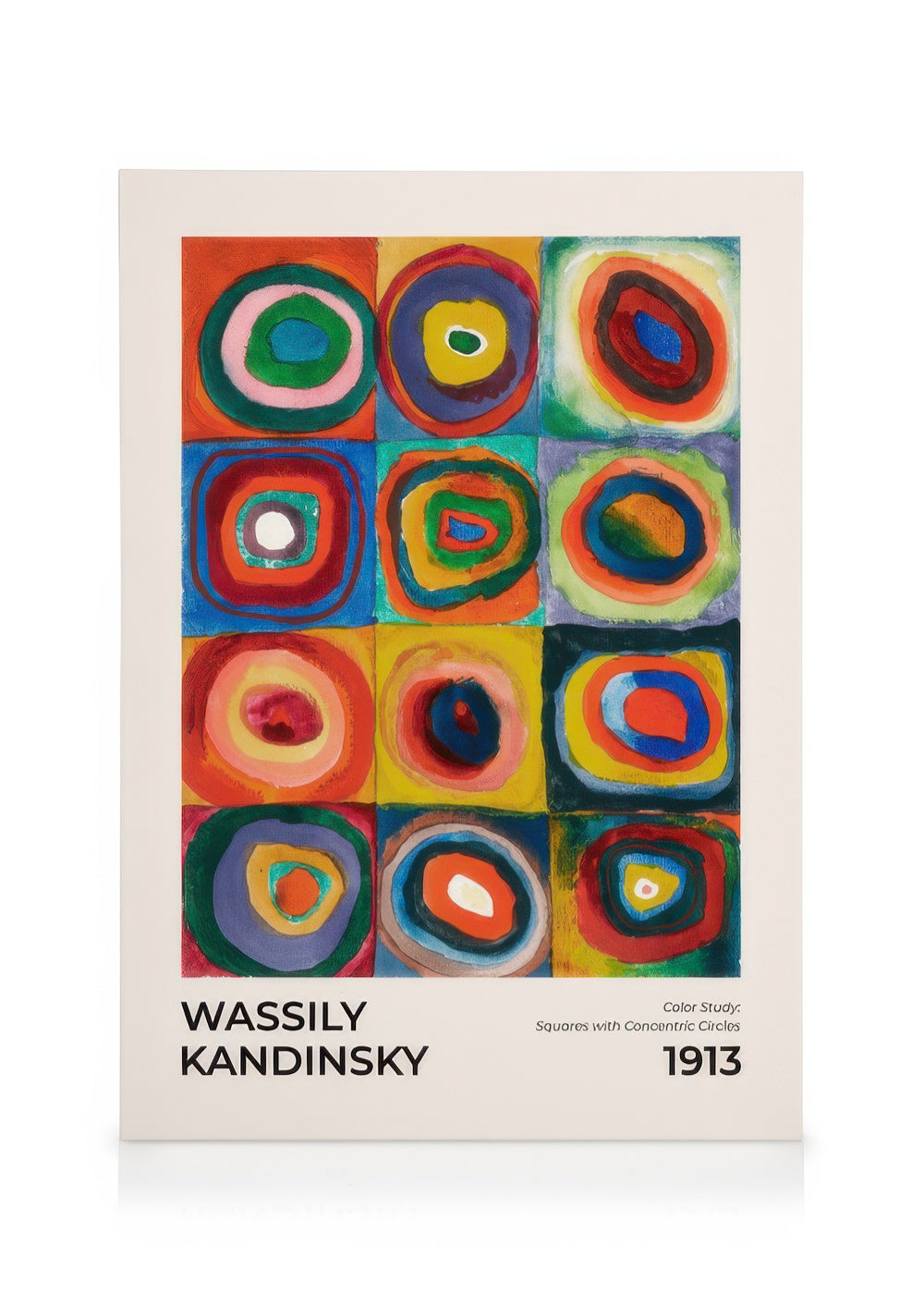 Kandinsky - Squares with Concentric Circles Canvas print
