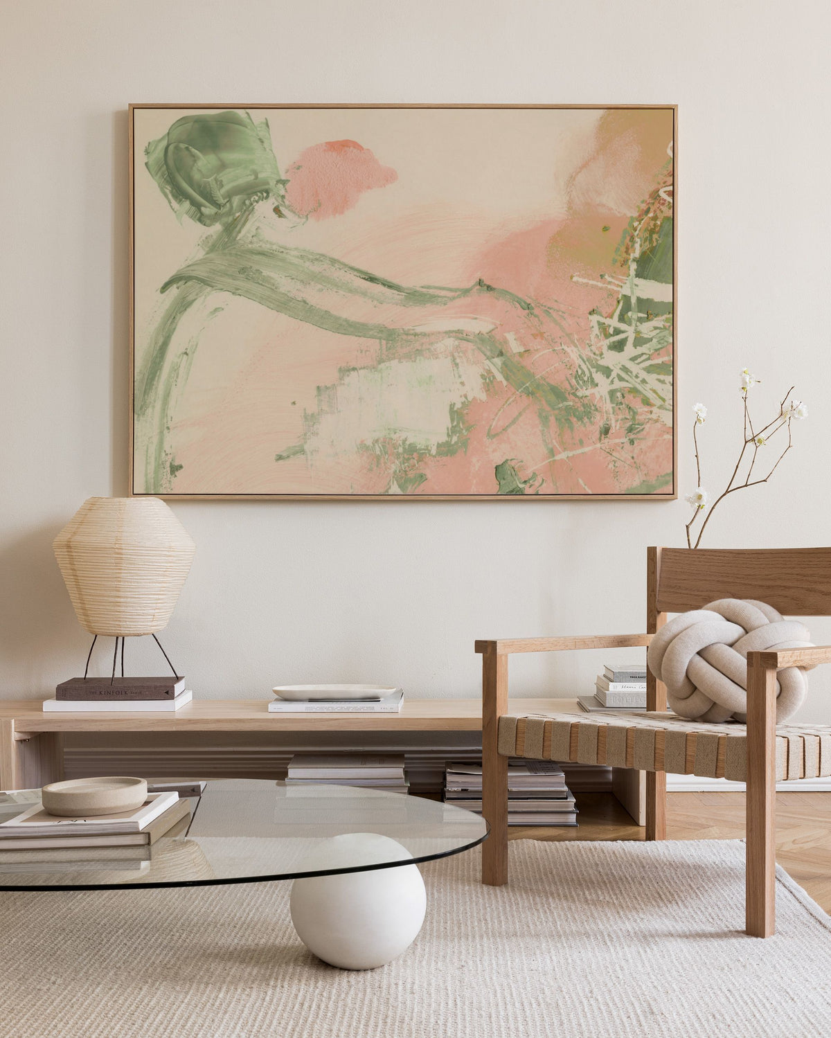 Blush Expression No1 Canvas print