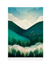 SpaceFrog Designs - Emerald Hills Canvas print