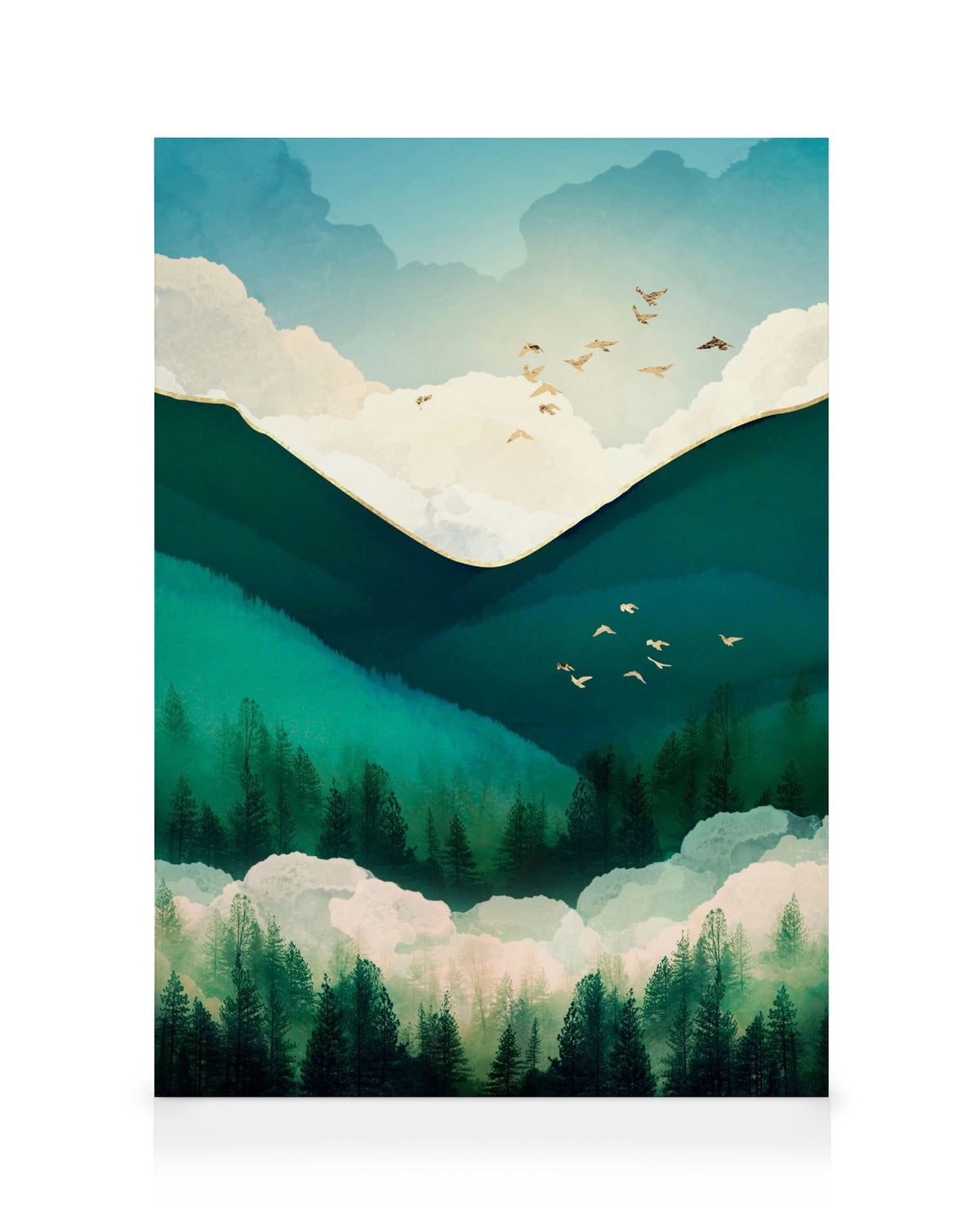 SpaceFrog Designs - Emerald Hills Canvas print