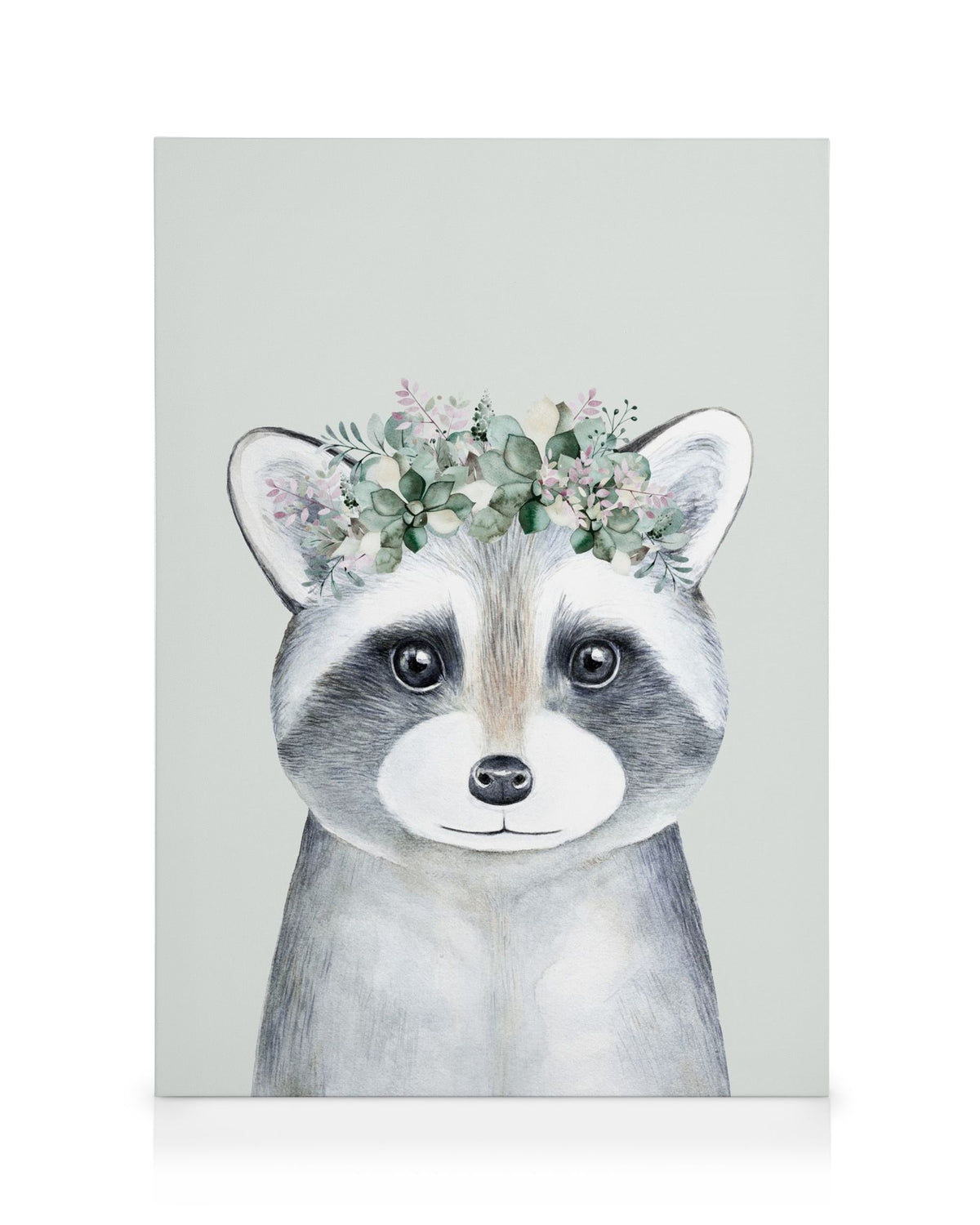 Flower Raccoon Canvas print